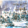 Marcin Laszczak, 93 z cyklu "Szczecin", 50x70 cm, akwarela