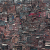 Artur Przebindowski, "Megalopolis LIV", 110x155, akryl na płótnie