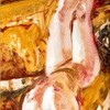Leszek Żegalski, "Modelka w pracowni", 50x20, olej na płótnie