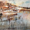 Marcin Laszczak, 66 z cyklu "Szczecin", 50x70 cm, akwarela