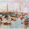 Marcin Laszczak, 64 z cyklu "Szczecin", 50x70 cm, akwarela