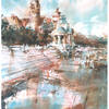 Marcin Laszczak, 80 z cyklu "Szczecin", 70x50 cm, akwarela