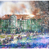 Marcin Laszczak, 106 z cyklu "Szczecin", 50x70cm, akwarela